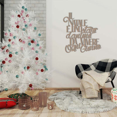 Scritta in Legno Il Natale è uno stato d'animo