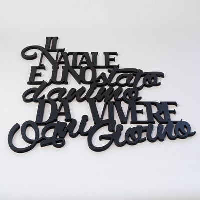 Scritta in Legno Il Natale è uno stato d'animo