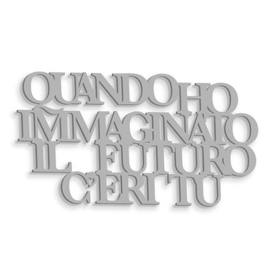 Scritta in Legno Quando ho immaginato il Futuro