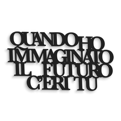 Scritta in Legno Quando ho immaginato il Futuro