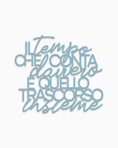 Scritta in Legno Il tempo che conta