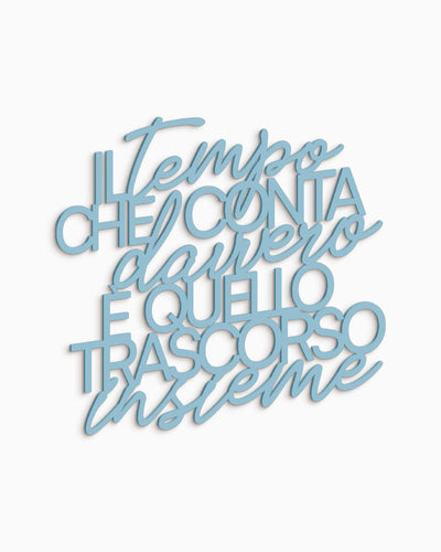 Scritta in Legno Il tempo che conta