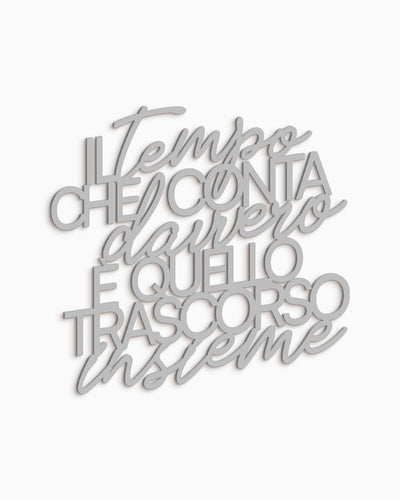 Scritta in Legno Il tempo che conta