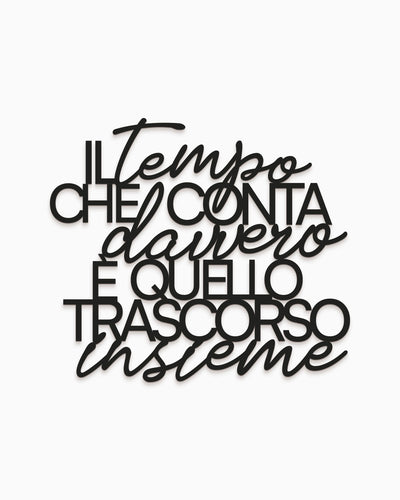 Scritta in Legno Il tempo che conta