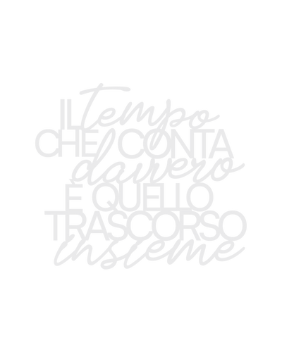 Scritta in Legno Il tempo che conta