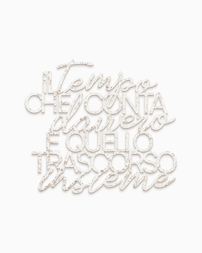 Scritta in Legno Il tempo che conta