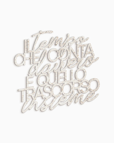 Scritta in Legno Il tempo che conta