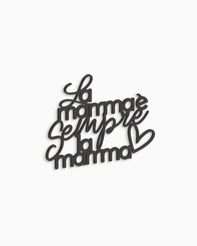 Scritta in Legno La mamma
