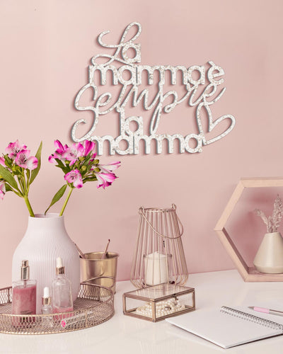 Scritta in Legno La mamma