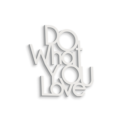 scritta in legno do what you love - decorazione per l'ingresso o salotto #colore_colore-personalizzato