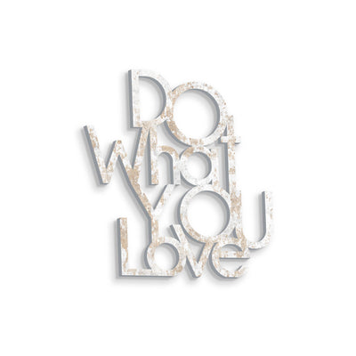 scritta in legno do what you love - decorazione per l'ingresso o salotto #colore_shabby