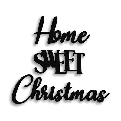 Scritta in Legno da appendere Home Sweet Christmas