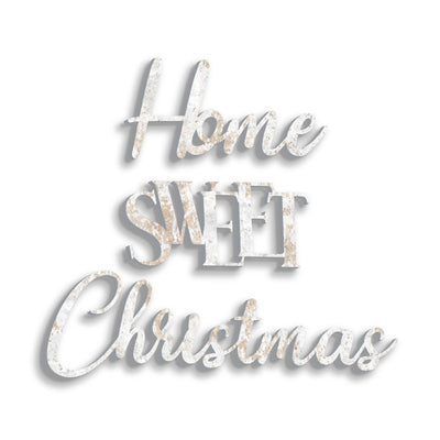 Scritta in Legno da appendere Home Sweet Christmas