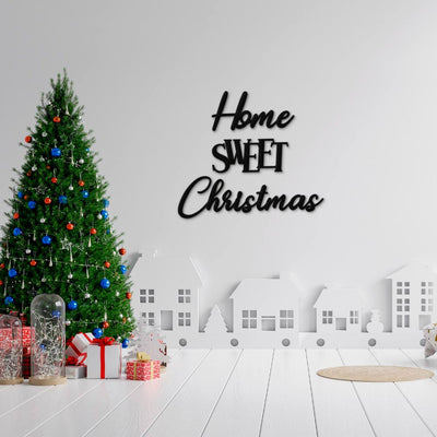 Scritta in Legno da appendere Home Sweet Christmas