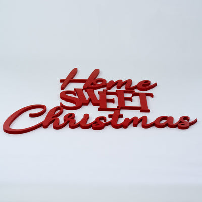 Scritta in Legno da appendere Home Sweet Christmas