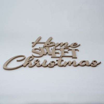 Scritta in Legno da appendere Home Sweet Christmas