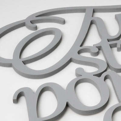 Scritta in Legno Tutte le strade portano a casa