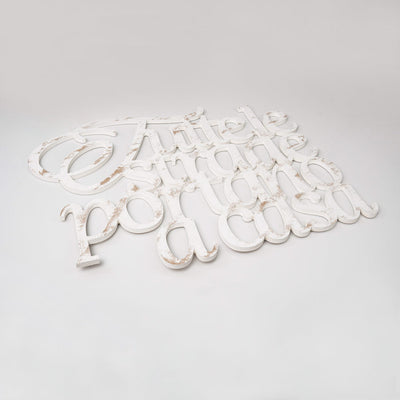 Scritta in Legno Tutte le strade portano a casa