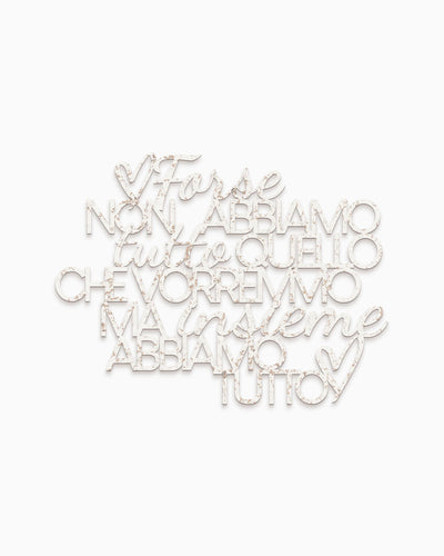 Scritta in Legno Insieme abbiamo tutto