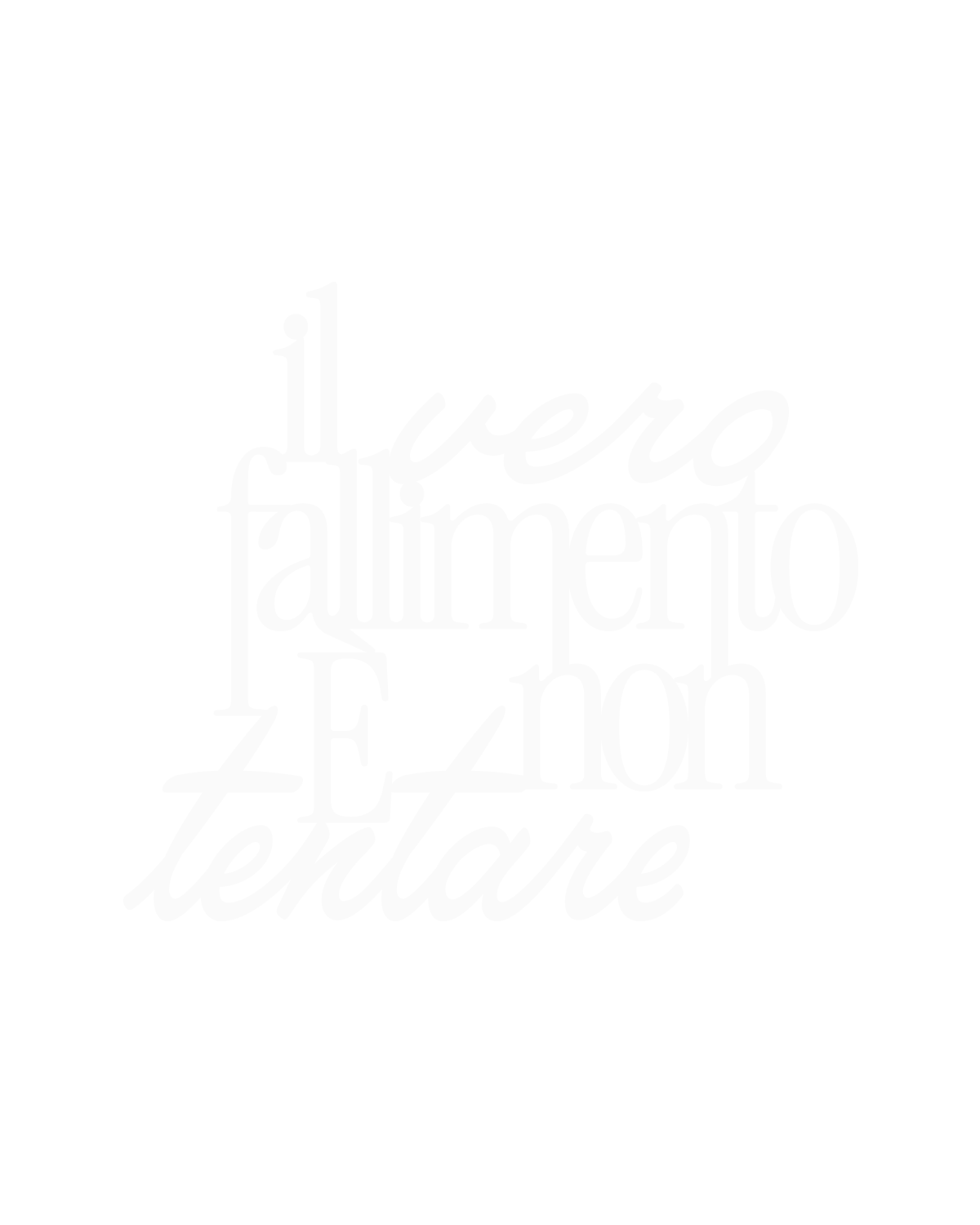 Scritta Il vero fallimento è non tentare