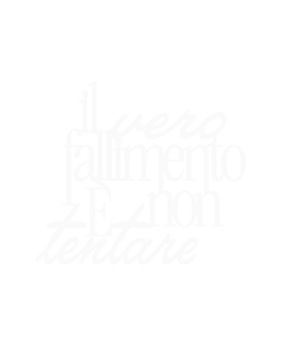 Scritta Il vero fallimento è non tentare