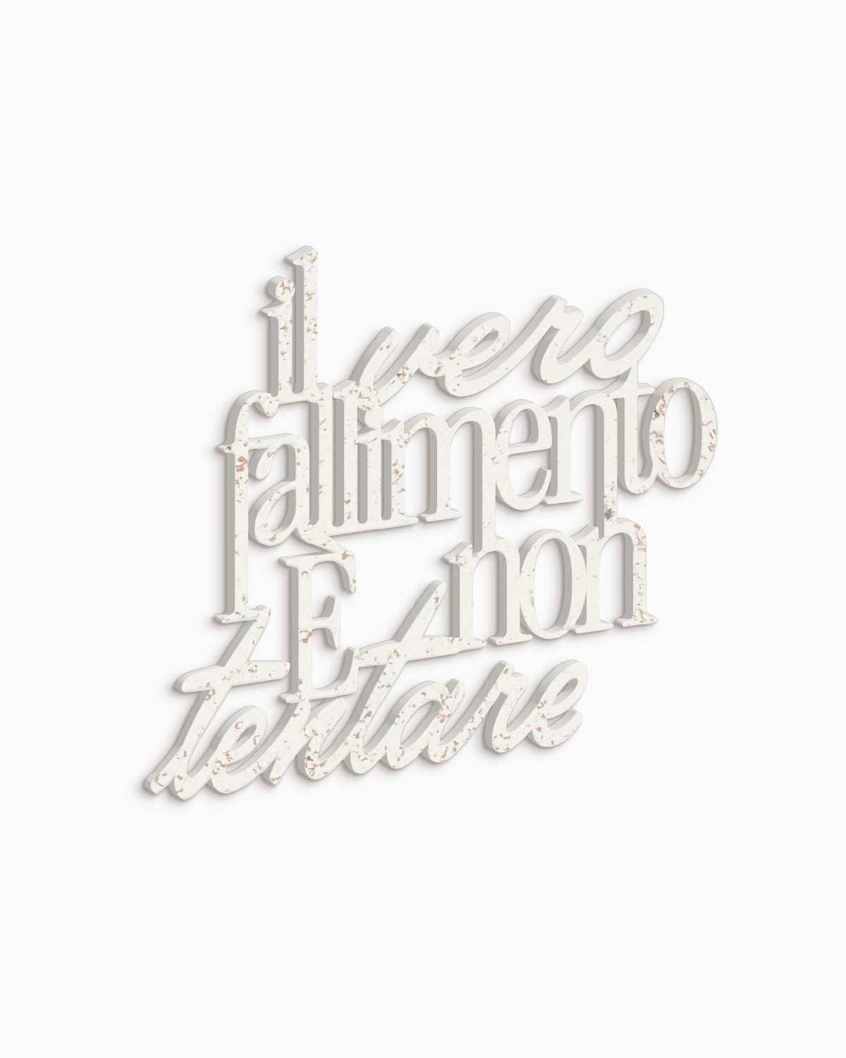 Scritta Il vero fallimento è non tentare