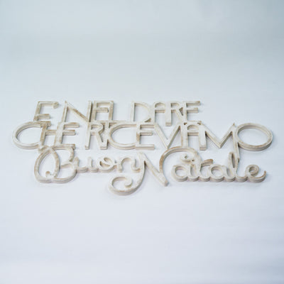 Scritta in Legno è nel dare che riceviamo