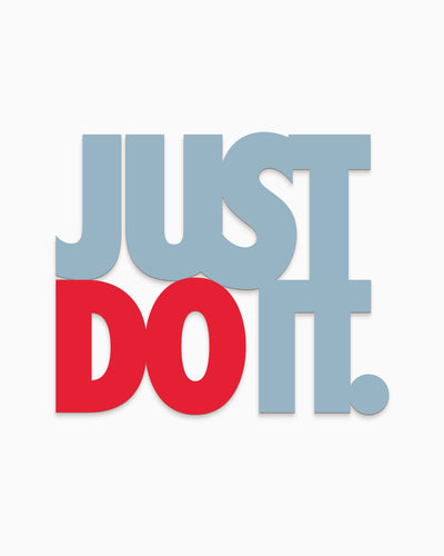 Scritta in legno Just Do It