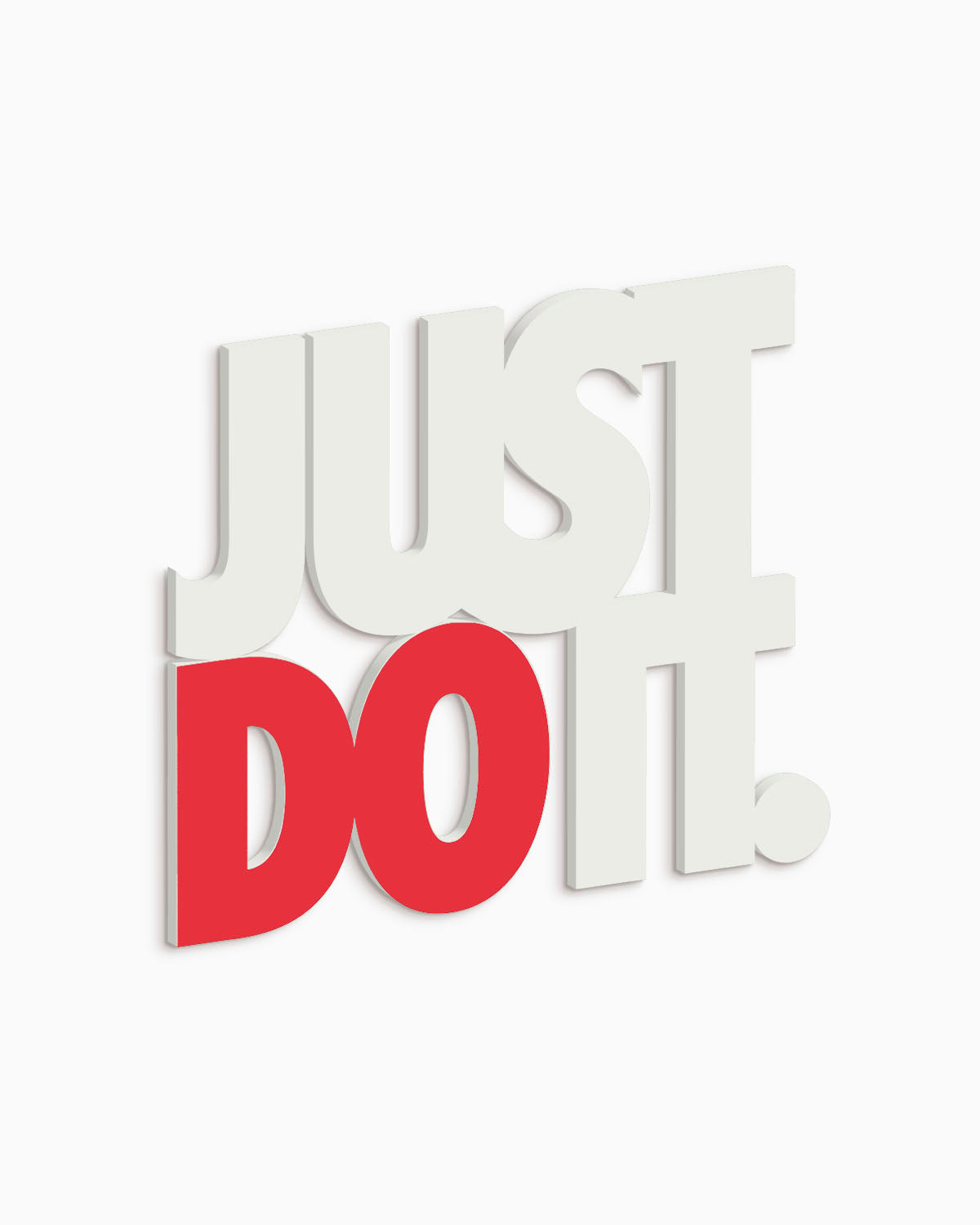 Scritta in legno Just Do It