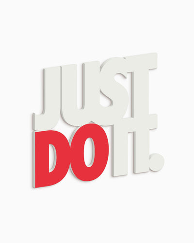 Scritta in legno Just Do It