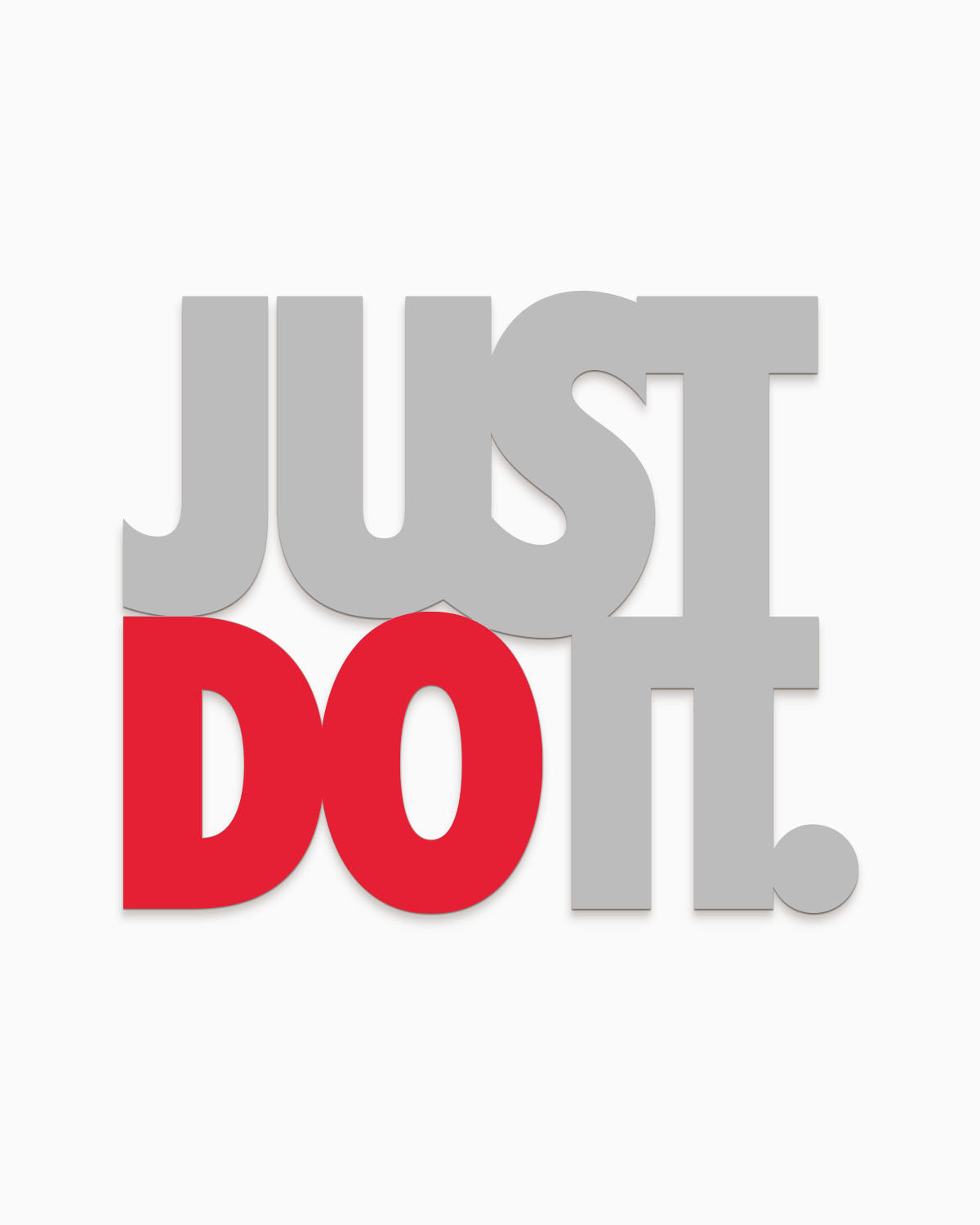 Scritta in legno Just Do It