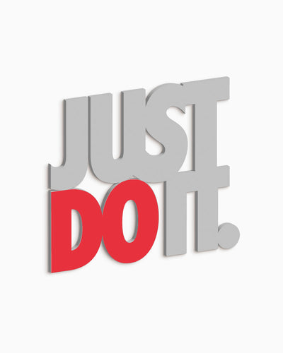 Scritta in legno Just Do It