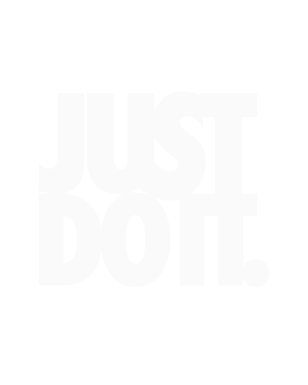 Scritta in legno Just Do It