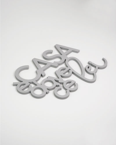 Scritta in Legno Casa è dove c'è lei