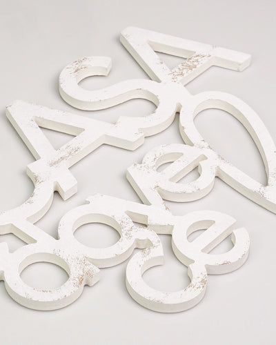 Scritta in Legno Casa è dove c'è lei