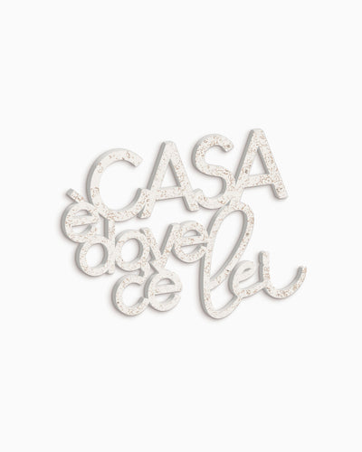 Scritta in Legno Casa è dove c'è lei