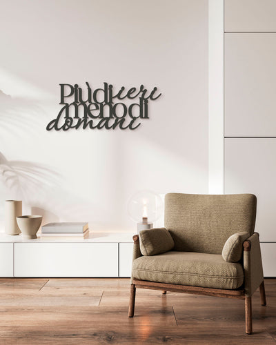 scritta moderna da apperdere decorazione in legno 