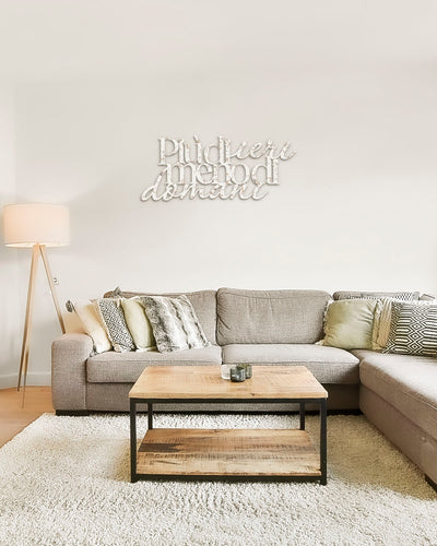 scritta moderna da apperdere decorazione in legno 