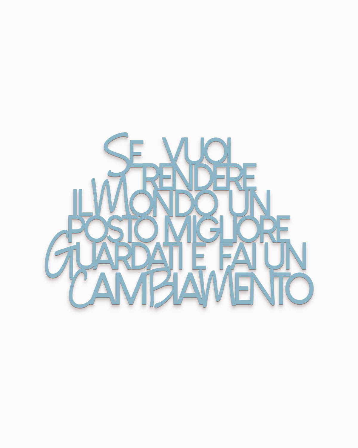 Scritta Guardati e fai un cambiamento