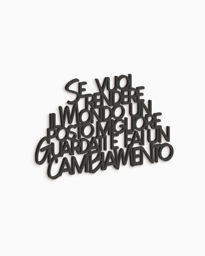 Scritta Guardati e fai un cambiamento