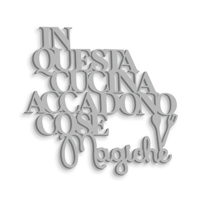 Scritta in Legno In cucina cose Magiche