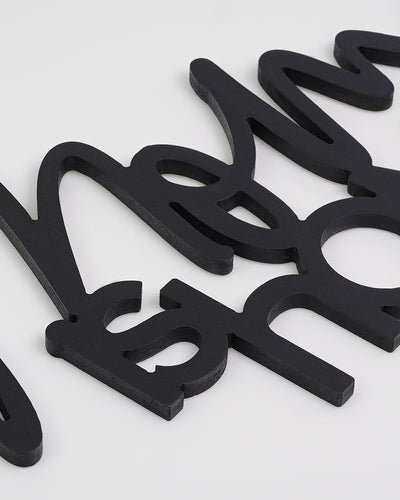 Scritta in Legno Mom is Home