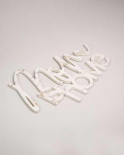 Scritta in Legno Mom is Home