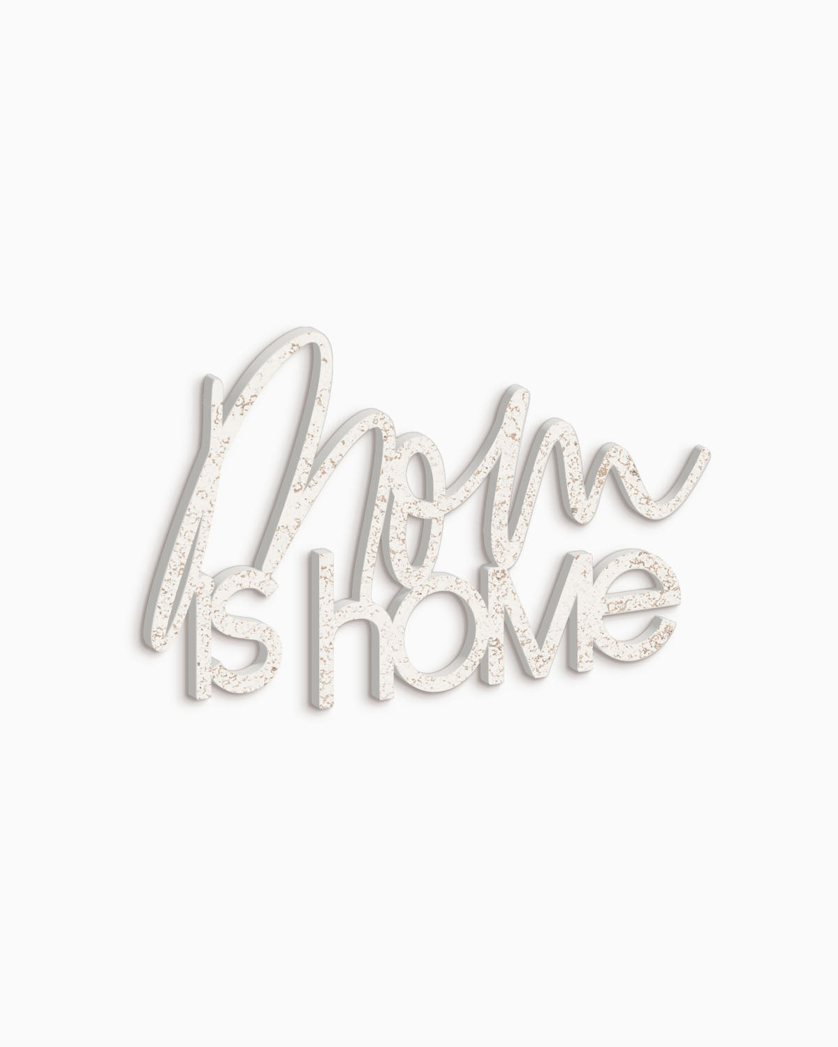 Scritta in Legno Mom is Home