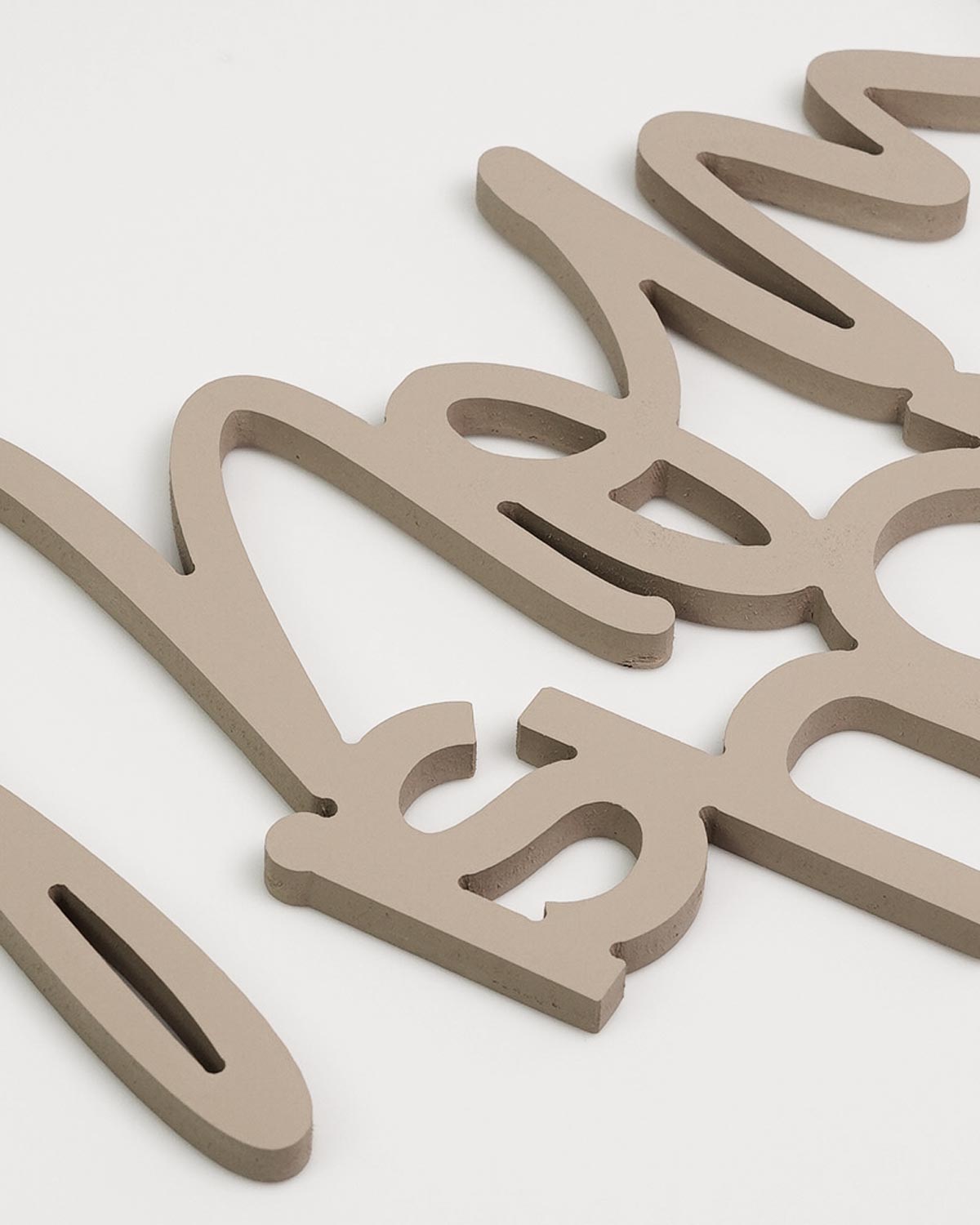 Scritta in Legno Mom is Home