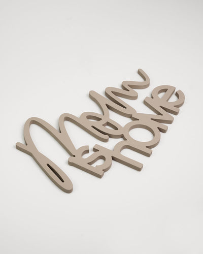 Scritta in Legno Mom is Home