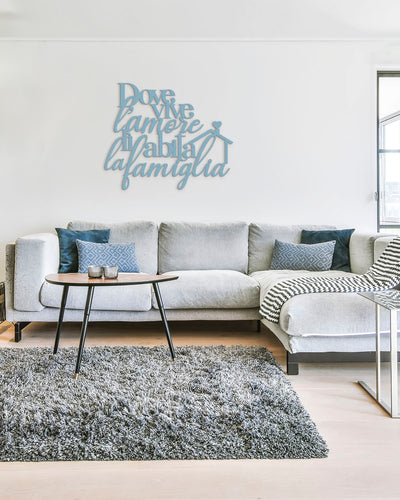 Scritta in Legno Dove vive l'amore