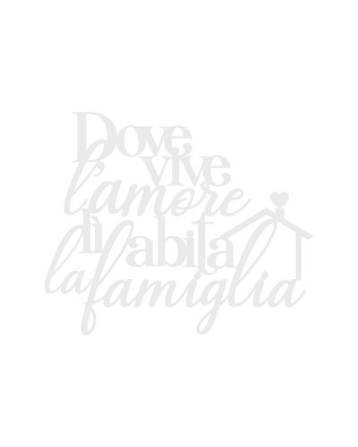 Scritta in Legno Dove vive l'amore