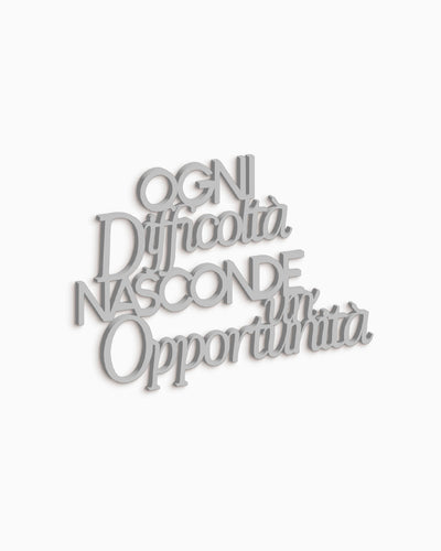 Scritta Difficoltà e oppurtunità