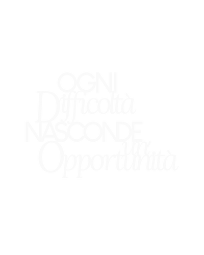 Scritta Difficoltà e oppurtunità